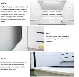 Laboratoriummeubilair, chemisch bestendige, op de vloer gemonteerde laboratoriumafzuigkasten, hogere apparatuur en installaties - Product Image 4