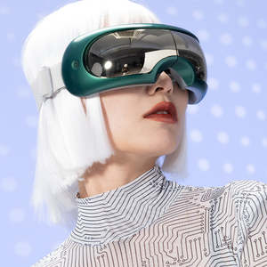 El masajeador de ojos inteligente recargable avanzado cuenta con terapia de calor y música - Product Image 4