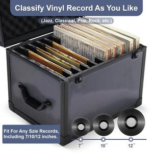 Xách tay LP Album kỷ lục hộp lưu trữ cổ điển Vinyl trường hợp kỷ lục bền mang trường hợp cho hồ sơ - Product Image 3