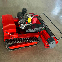 Tondeuse robot diesel automatique 80cm 100cm 120cm pour champ, à braquage zéro, télécommandée, coupe-herbe, broyeur à fléaux
