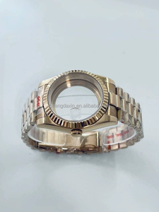 Boîtier de montre en acier inoxydable 904L de 36 mm, 40 mm pour mouvements automatiques NH35 NH36, bracelet de style Président, verre saphir - Product Image 5