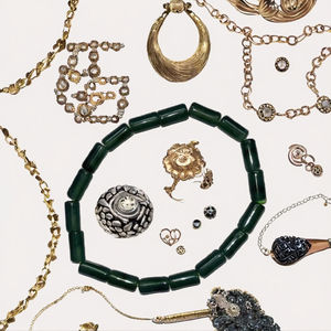 Pulsera Unisex de Jade Natural Genuino con Eslabones en Forma de Bambú, Piedra Principal de Jade, Diseño Clásico de Escalada Ascendente, Chapado en Oro, Regalo Budista - Product Image 3