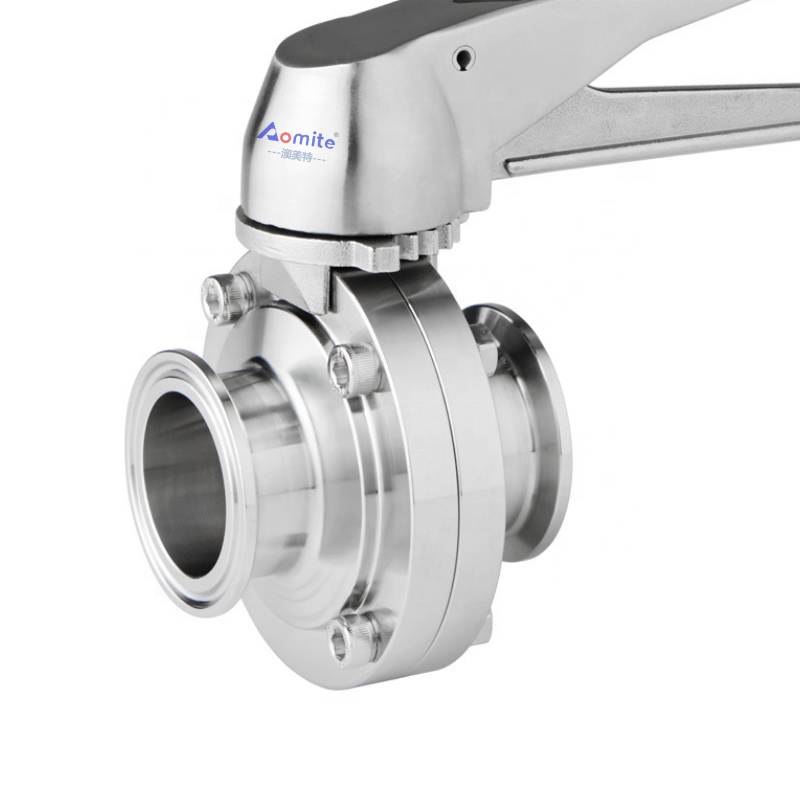 304 клапан, 1 дюйм, клапан-бабочка, санитарный клапан-бабочка