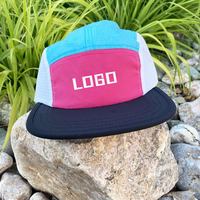 Gorra Snapback ajustable sin estructura con logotipo de fieltro bordado, gorra de camionero cortada con láser de campamento de 5 paneles para correr, pescar, Camping Unisex