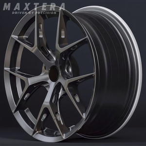 Ruedas de coche de pasajeros forjadas personalizadas para Cayenne Porsche 911 Taycan 944 <span class=keywords><strong>Macan</strong></span> 5x130 llantas de aleación de cara cepillada con bloqueo central de <span class=keywords><strong>21</strong></span> pulgadas - Product Image 2