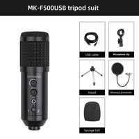 MK-F500USB 192KHz 24Bit taux d'échantillonnage USB Microphone Set youtube Podcast enregistrement ordinateur Microphone