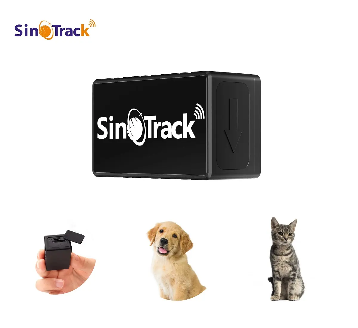 Inseguitore GPS del cane del gatto dell'animale domestico di dimensione della moneta del dispositivo di inseguimento del ST-903 di voce del Monitor