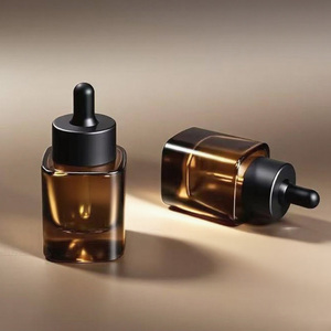 Eco Friendly Custom 30ml Amber Glass Dropper <b>Bottle</b> for Essential Oils with Unique Bottom Design - Product Image 6