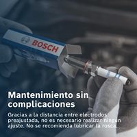 Bougie d'Allumage Bosch Iridium 0242129804 (N41), Démarrage Fiable, Longue Durée de Vie pour Moteur Essence et Durabilité Accrue