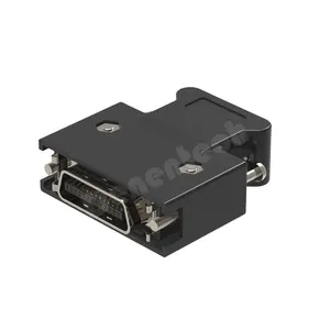 Conector Denentech para PCB PTB SCSI monofásico à prova d'água, caixa com passo de 1,27 oferece opções de 14/20/26/36/50 pinos