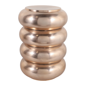 Tavolino laterale in metallo stile tamburo, tavolino da salotto per l'arredamento della camera da letto, resistente - Product Image 2