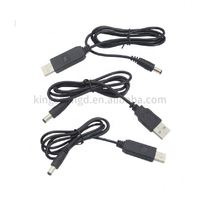 Transformateur élévateur DC DC 5V à 12V convertisseur d'alimentation câble USB 5.5*2.1mm