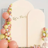 Support d'arche portable pour toile de fond de mariage, panneau d'arche solide pour photomaton, décor de fond réutilisable pour fêtes, mariages, anniversaires