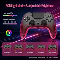Manette sans fil à effet Hall pour PS5/PC, manette de jeu rétroéclairée RGB avec gâchettes à effet Hall, fonction Turbo