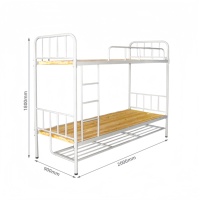 Lit superposé en métal multifonctionnel moderne et personnalisé pour adultes, dortoir, école, appartement, chambre à coucher