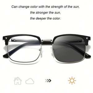 Gafas de Computadora con Logotipo Personalizado, Retro, para Mujer, Anti Luz Azul, Fotocromáticas, Cuadradas, para Hombre - Product Image 4