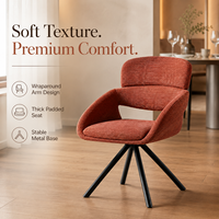 Sillón Moderno de Corduroy para Hostelería, Diseño Ergonómico con Respaldo Abierto, Silla de Comedor para Restaurante y Hotel