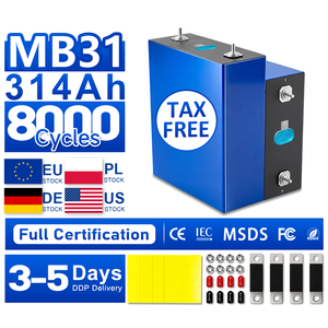 2026 8000 Cycle Mb31 314Ah Lifepo4 Nieuwe Graad A Mb 31 314A Lf314 Lfp 314 Ah 3.2V 330Ah 314Ah Life Po4 Lithium Batterijcellen - Product Image 1