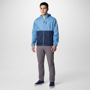 Custom Printed Canvas <b>Waterproof</b> Hooded Outdoor <b>Jacket</b> Stylish High Quality Hiking & Running Windbreaker Mens Outdoor Wear - Product Image 1