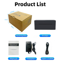 Papiers d'étiquettes thermiques et d'expédition 30-110mm Imprimante 203 DPI avec USB + bluetooth