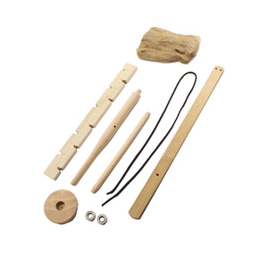 Upgraded Double Drill Rod <b>Fire</b> <b>Starter</b> Natural Wood Color 13 3/4 In For Outdoor Camping Use - Product Image 5