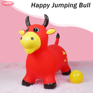 बच्चों के चुकशुदा माउंट फुलाने वाले बैल की सवारी करने वाले बच्चों की चुगली से कूद रहे खिलौने - Product Image 3