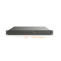 Carte mère pare-feu LAN EVUC FW-1U-6LAN-i226 robuste à 6 ports I226-V, compatible I5 I7 4ème génération, double emplacement RAM, alimentation CC 12V 19V, réseau VPN