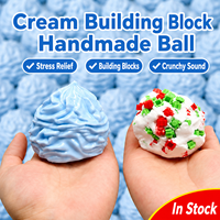 Nouvelles balles anti-stress en forme de bloc de beurre, jouets souples en TPR à remontée lente, moulables, croquantes, mignonnes, Kawaii, pour soulager le stress, cadeaux sensoriels à presser