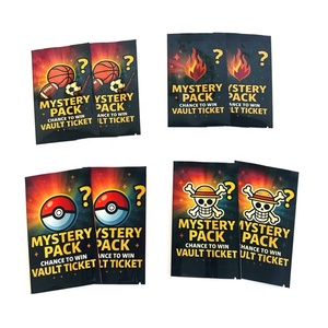 Tùy chỉnh giao dịch thẻ Mylar nhiệt niêm phong túi phim hoạt hình chơi thẻ đứng lên túi nhỏ túi nhựa bao bì lá cho bao bì thẻ - Product Image 4