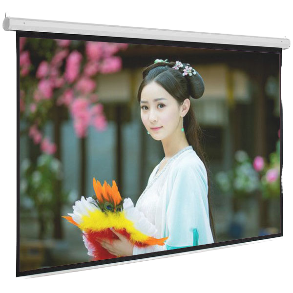 60inch Electric Motorized Remote Control Home Cinema Indoor Projection Screen 1:1 HD 4K Movie Projector