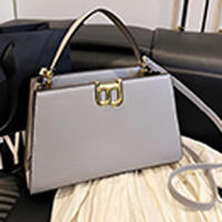 Sac à main élégant en cuir PU multicolore avec fermoir métallique, poignée supérieure, sac bandoulière pour femme, idéal pour le quotidien et les soirées