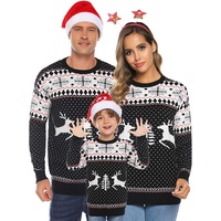 Pulls de Noël moches unisexes en tricot FNJIA pour les fêtes d'hiver et les réunions de famille
