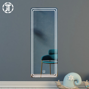 Gương Tắm LED Thông Minh Với Đèn Giảm Giá Mạnh Màn Hình Cảm Ứng Chống Sương Mù Sáng Cao Trang Trí Tường Treo Gương Chiếu Sáng Vàng - Product Image 2