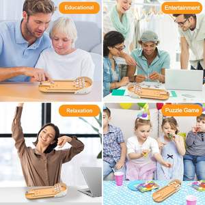 ชุดเกมโบว์ลิ่งบนโต๊ะชุดของเล่นไม้ขนาดเล็กสำหรับเป็นของขวัญในเทศกาลคริสต์มาสของขวัญแสนตลกสำหรับโต๊ะทำงานในบ้านของเล่นเพื่อบรรเทาความเครียด - Product Image 6