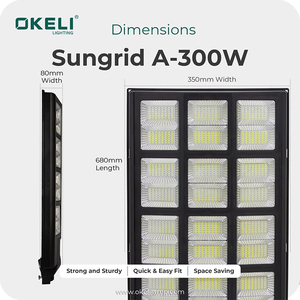 Best 180W Decorative Powerful Abs <strong>Solar</strong> Street Light 240W 300W Street Light <strong>Solar</strong> Big <strong>Watt</strong> All in One <strong>Solar</strong> Street Light - Product Image 5