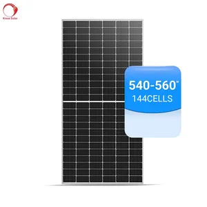 การปรับแต่งแผงโซลาร์เซลล์ monocrystalline คุณภาพดี 540w แผงเครื่องกําเนิดไฟฟ้าขายตรงจากโรงงาน