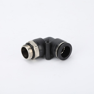 Acoplamiento Rápido de Latón con Rosca en Ángulo Recto Serie PL 4/6/8/10-M5/01/02, Acoplamiento Rápido para Manguera Neumática, Nuevo para Trabajos con Aire - Product Image 3