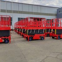 4-18m Mobil Elektrikli Makaslı Platform Hidrolik Havadan Çalışma Platformu Depo İnşaatı İçin Taşınabilir