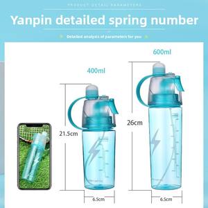 Gourde de sport portable Kobe à pression, hydratante et rafraîchissante, pour l'été, idéale pour les étudiants, écologique, avec bouchon à clapet, best-seller transfrontalier - Product Image 4