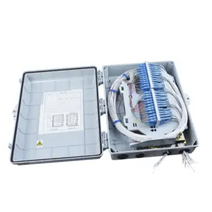 Indoor /Outdoor 48 Cores Ftth Glasvezel Verdeelkast Met Plc Splitter/Staartjes En Adapters