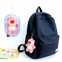 Mini sac d'affichage de figure supérieure à fermeture éclair EVA/PVC Transparent étanche pour jouets en peluche poupées porte-clés-mallette de rangement de voyage
