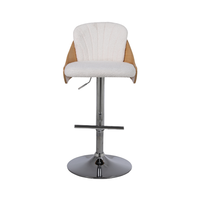 Tabouret de bar européen moderne Chaise à dossier pivotant simple et élégante pour salle à manger pour la réception et la caisse