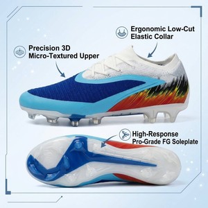 Scarpe <span class=keywords><strong>da</strong></span> <span class=keywords><strong>Calcio</strong></span> per Bambini e Ragazzi, Chuteiras De Futebol <span class=keywords><strong>con</strong></span> Colletto a <span class=keywords><strong>Calzino</strong></span> Lavorato a Maglia, Scarpe <span class=keywords><strong>da</strong></span> <span class=keywords><strong>Calcio</strong></span> AG FG per Ragazze e Ragazzi, per Squadre Scolastiche - Product Image 2