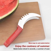 Fabrieksverkoop Roze Rood Groen Bar Club Restaurant Keukengereedschap Rvs Fruit Watermeloen Carving Garnering Snijder Snijmachine