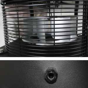 Ventilatore per tetto centrifugo per caminetti e barbecue, flusso d'aria di 750 m³/h, alloggiamento in acciaio, girante in alluminio, fino a 200 °C - Product Image 2