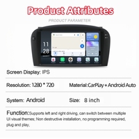 Autoradio Android 13 8'' RoadNavi avec écran HD, navigation pour Maserati 3200GT 4200GT 2004-2010, lecteur multimédia vidéo, Carplay, GPS