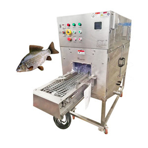 Máquina de Acero Inoxidable para Remover Escamas de Pescado, Tipo Tambor, para Desescamar y Desviscerar Pescado - Product Image 2