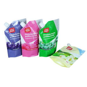 공장 재활용 500ml 세탁 비누 분말 식기 세척 액체 충전 및 캡 리필 백 1l 세탁 세제 스파우트 파우치 - Product Image 3