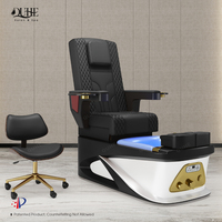 Fauteuil de pédicure spa de luxe moderne avec bain de pieds à jets magnétiques et massage intégré