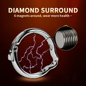 Anillo para pene de metal, bloqueador de <span class=keywords><strong>circuncisión</strong></span>, anillo para el glande, anillo de retardo de la eyaculación, anillo de bloqueo de semen, juguete sexual para <span class=keywords><strong>adultos</strong></span> para <span class=keywords><strong>hombres</strong></span>. - Product Image 5